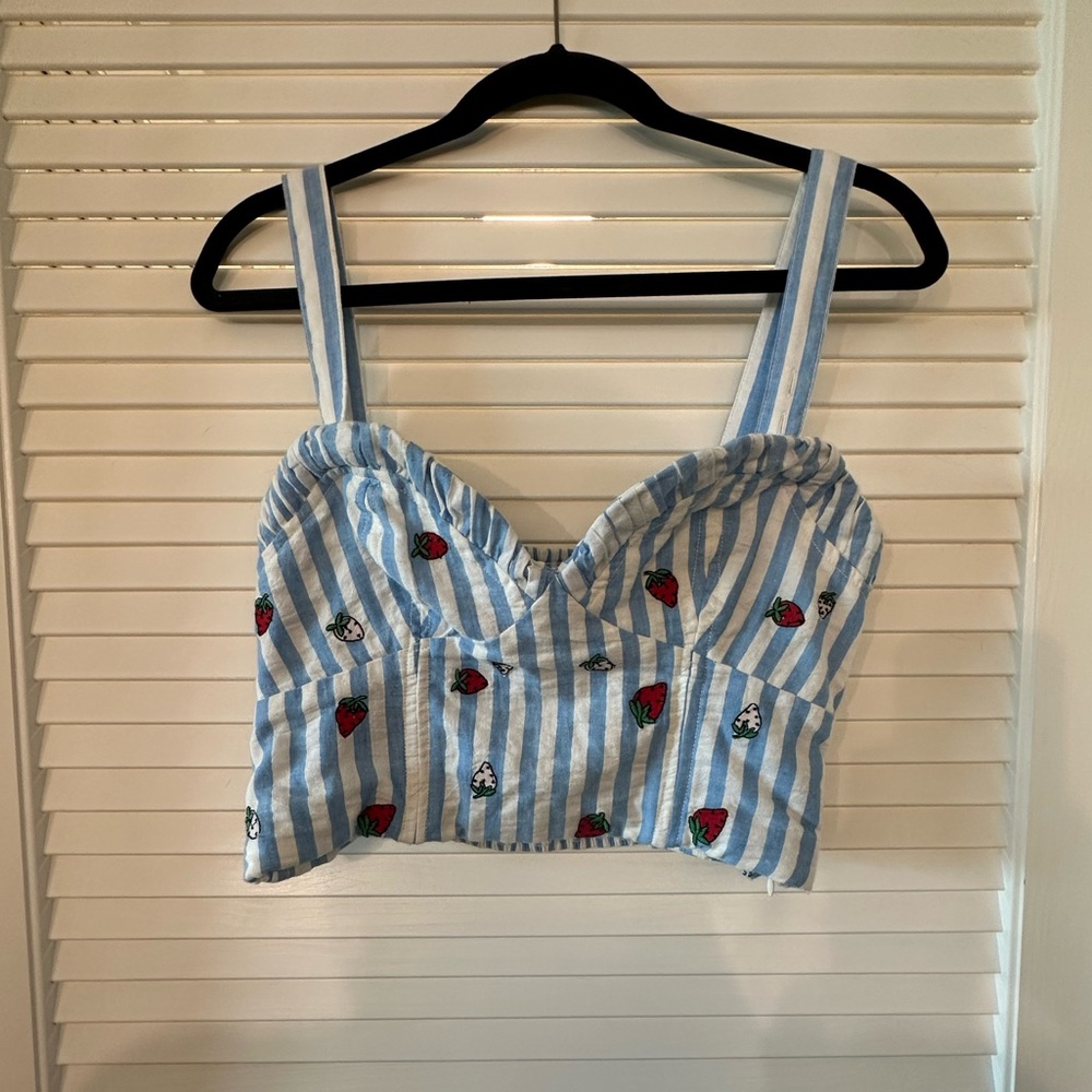 Maeve Bustier Crop